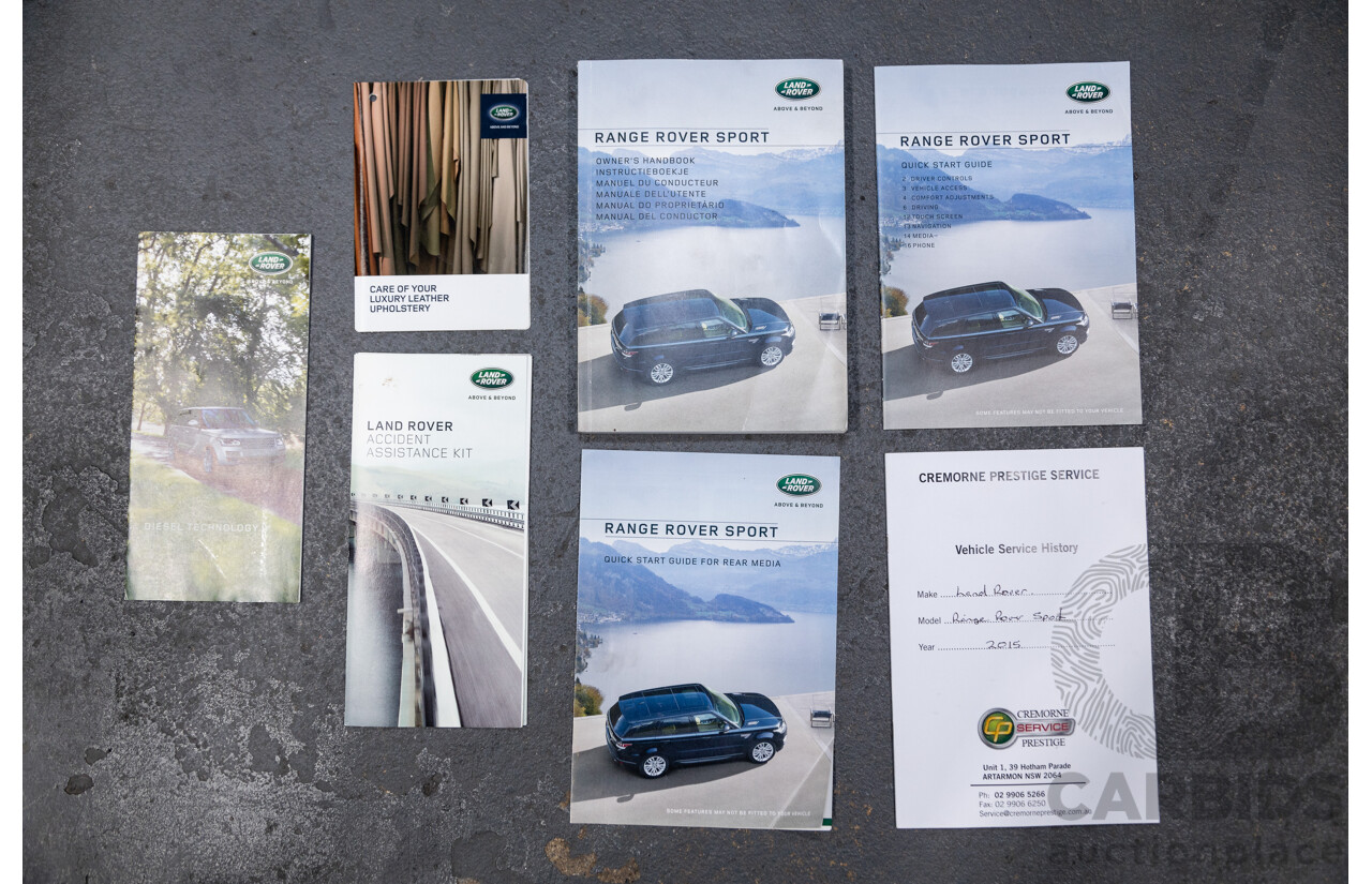 11/2015 Range Rover Range Rover Sport 3.0 TDV6 SE (AWD) LW MY16 4d Wagon Ammonite Metallic Grey Turbo Diesel V6 3.0L