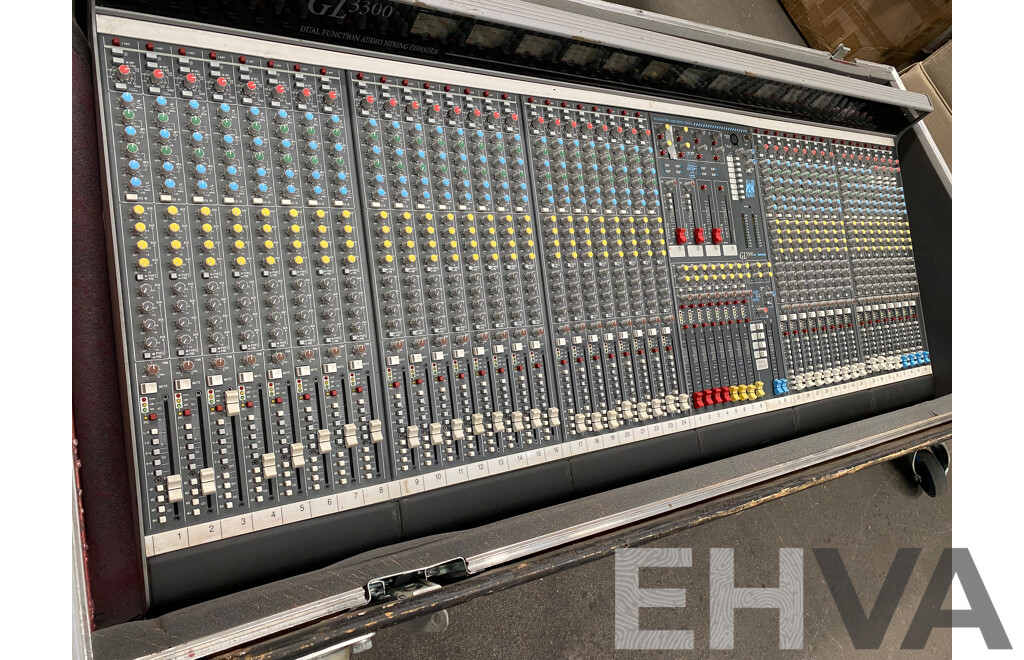 Allen & Heath GL3300 40 Channel Dual Function Audio Mixing Console with Rack Units and Road Cases
