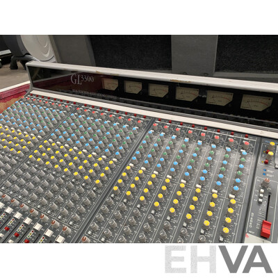 Allen & Heath GL3300 40 Channel Dual Function Audio Mixing Console with Rack Units and Road Cases