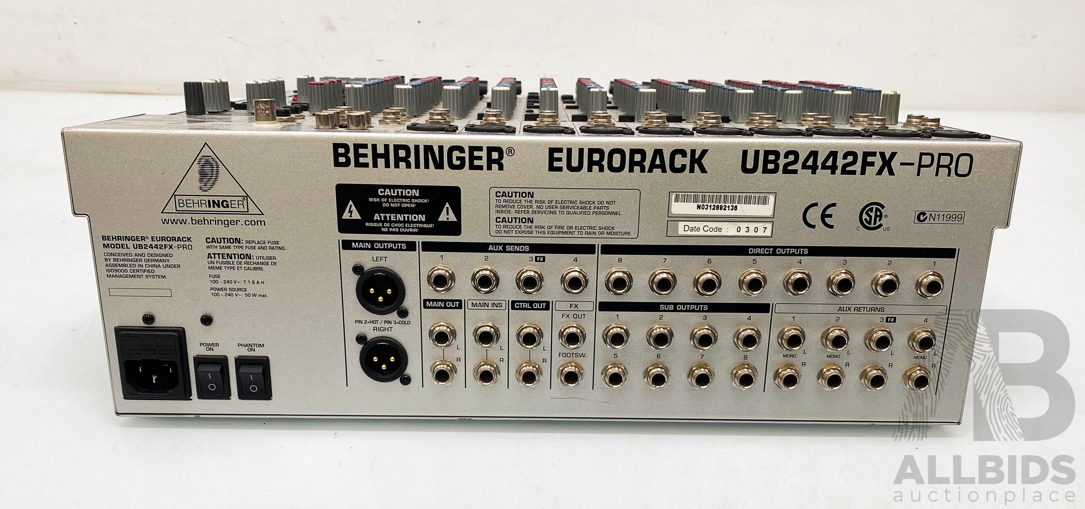 配信機器・PA機器・レコーディング機器 BEHRINGER EURORACK UB2442FX-PRO 配信機器・PA機器・レコーディング機器 BEHRINGER EURORACK UB2442FX