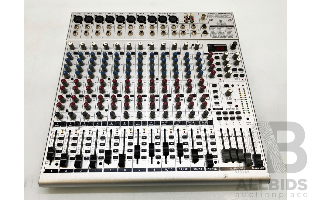 Behringer (UB2442FX-PRO) Eurorack 24-Input 4 Bus Mic/Line Mixer