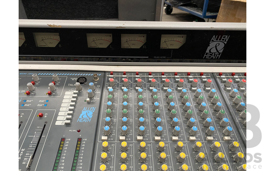 Allen & Heath GL3300 40 Channel Dual Function Audio Mixing Console with Rack Units and Road Cases