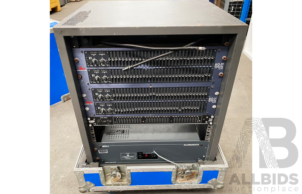 Allen & Heath GL3300 40 Channel Dual Function Audio Mixing Console with Rack Units and Road Cases