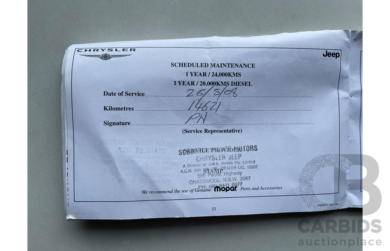 02/2007 Chrysler Voyager SE FWD RG 05 UPGRADE 4D Wagon Silver 3.3L