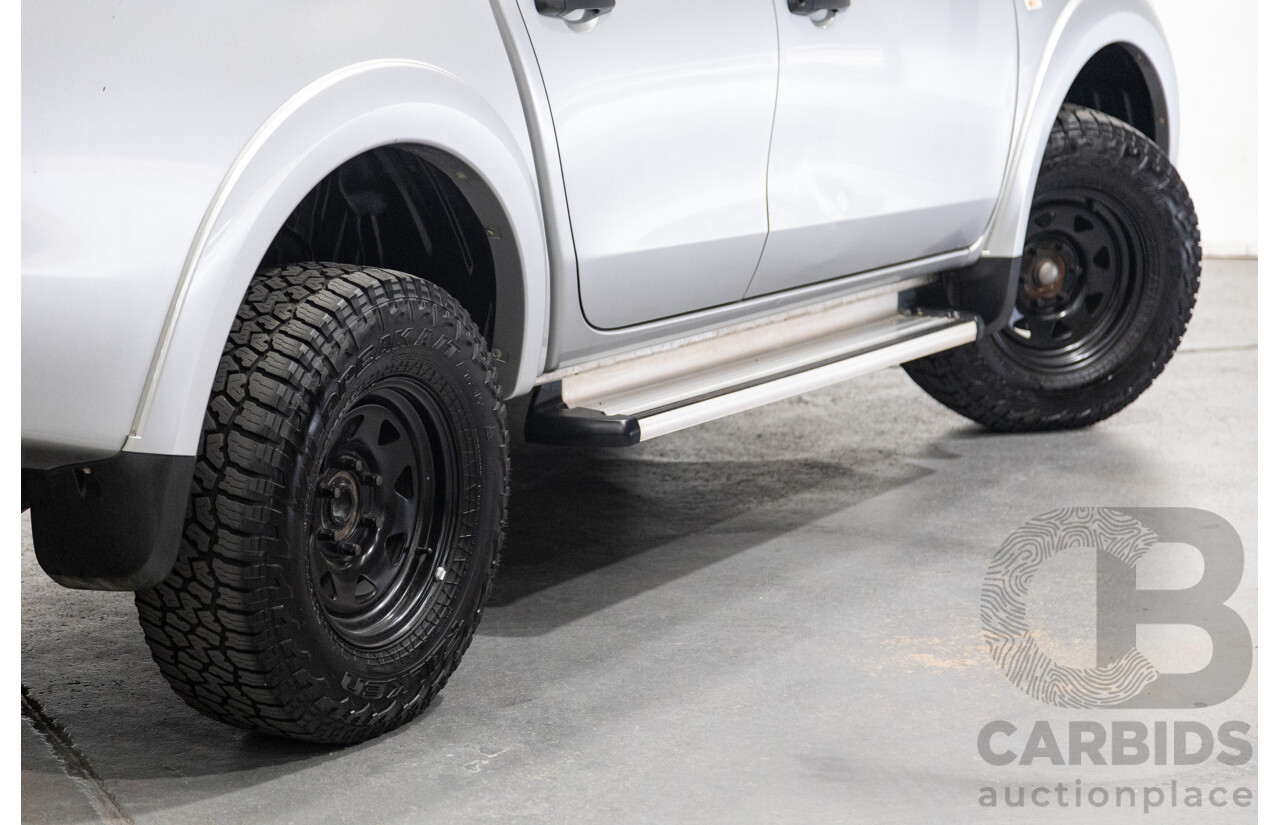 10/2015 Mitsubishi Triton GLX (4x4) MQ MY16 Dual Cab Utility Metallic Silver Turbo Diesel 2.4L