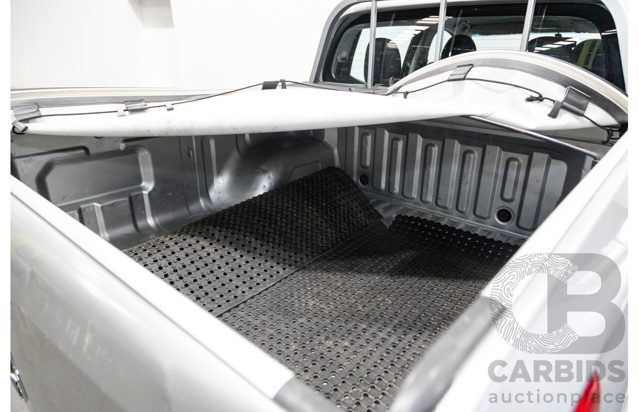 10/2015 Mitsubishi Triton GLX (4x4) MQ MY16 Dual Cab Utility Metallic Silver Turbo Diesel 2.4L