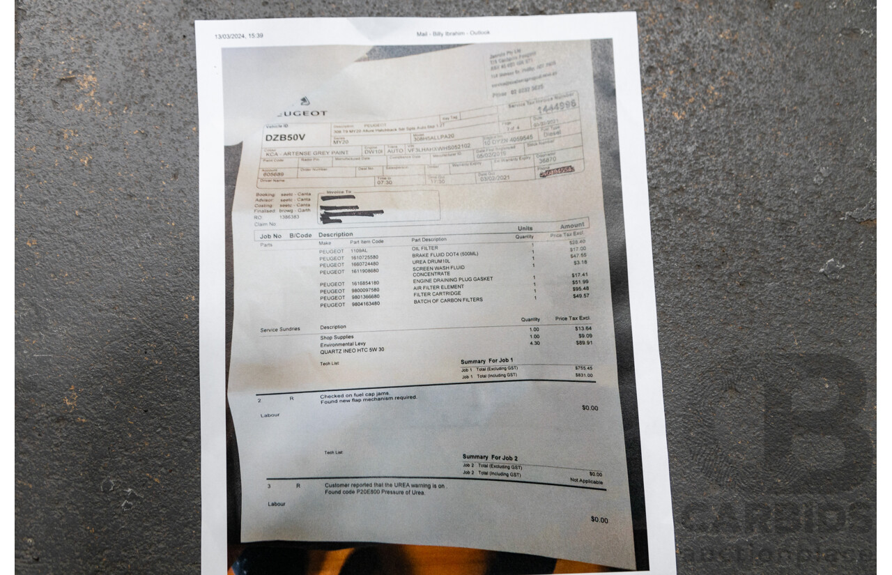 01/2019 Peugeot 308 Allure T9 MY19 4d Hatch Artense Grey Turbo 1.2L