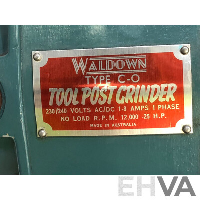 Waldown Type C-O Tool Post Grinder and Accessories