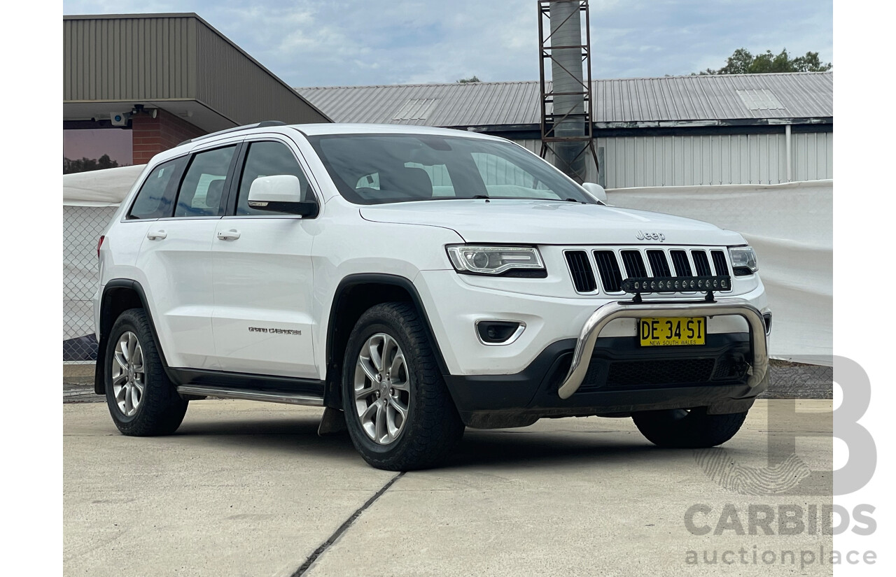 06/2015 Jeep Grand Cherokee LAREDO (4x4) 4x4 WK MY15 4D Wagon White 3.0L