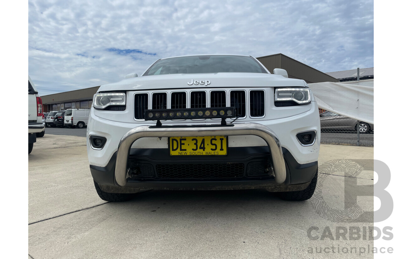 06/2015 Jeep Grand Cherokee LAREDO (4x4) 4x4 WK MY15 4D Wagon White 3.0L