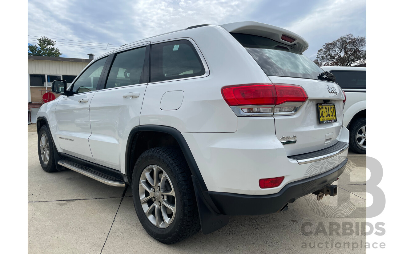 06/2015 Jeep Grand Cherokee LAREDO (4x4) 4x4 WK MY15 4D Wagon White 3.0L