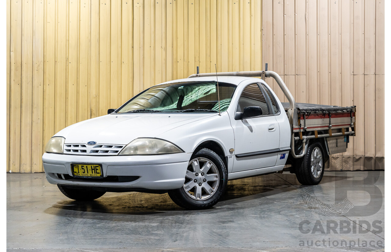 5/2002 Ford Falcon XL Tradesman AUII 2d C/Chas White 4.0L