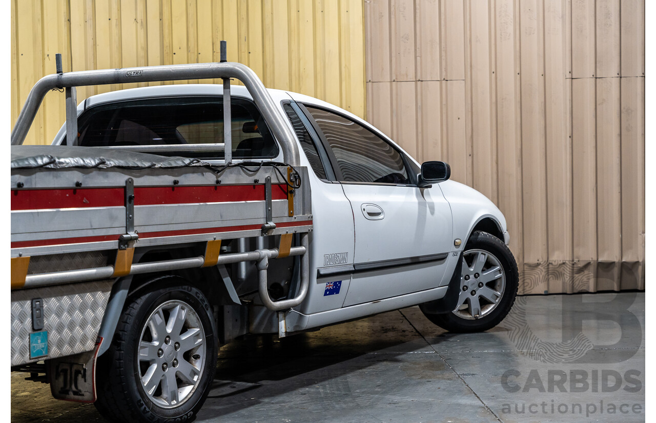 5/2002 Ford Falcon XL Tradesman AUII 2d C/Chas White 4.0L