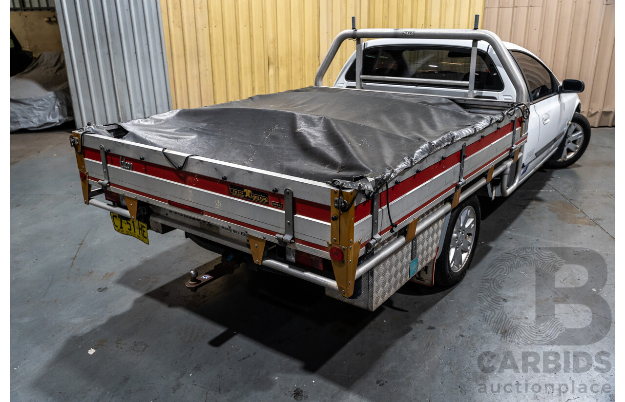 5/2002 Ford Falcon XL Tradesman AUII 2d C/Chas White 4.0L