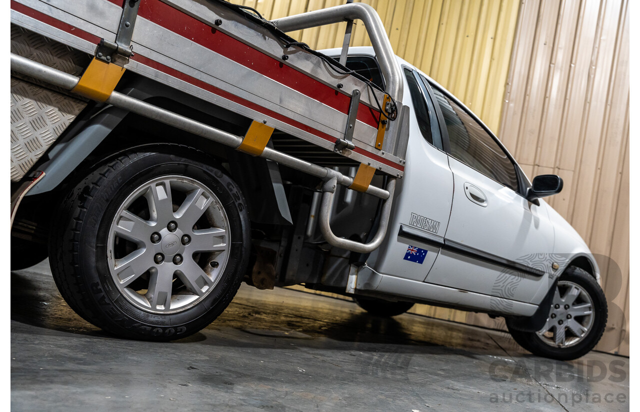 5/2002 Ford Falcon XL Tradesman AUII 2d C/Chas White 4.0L