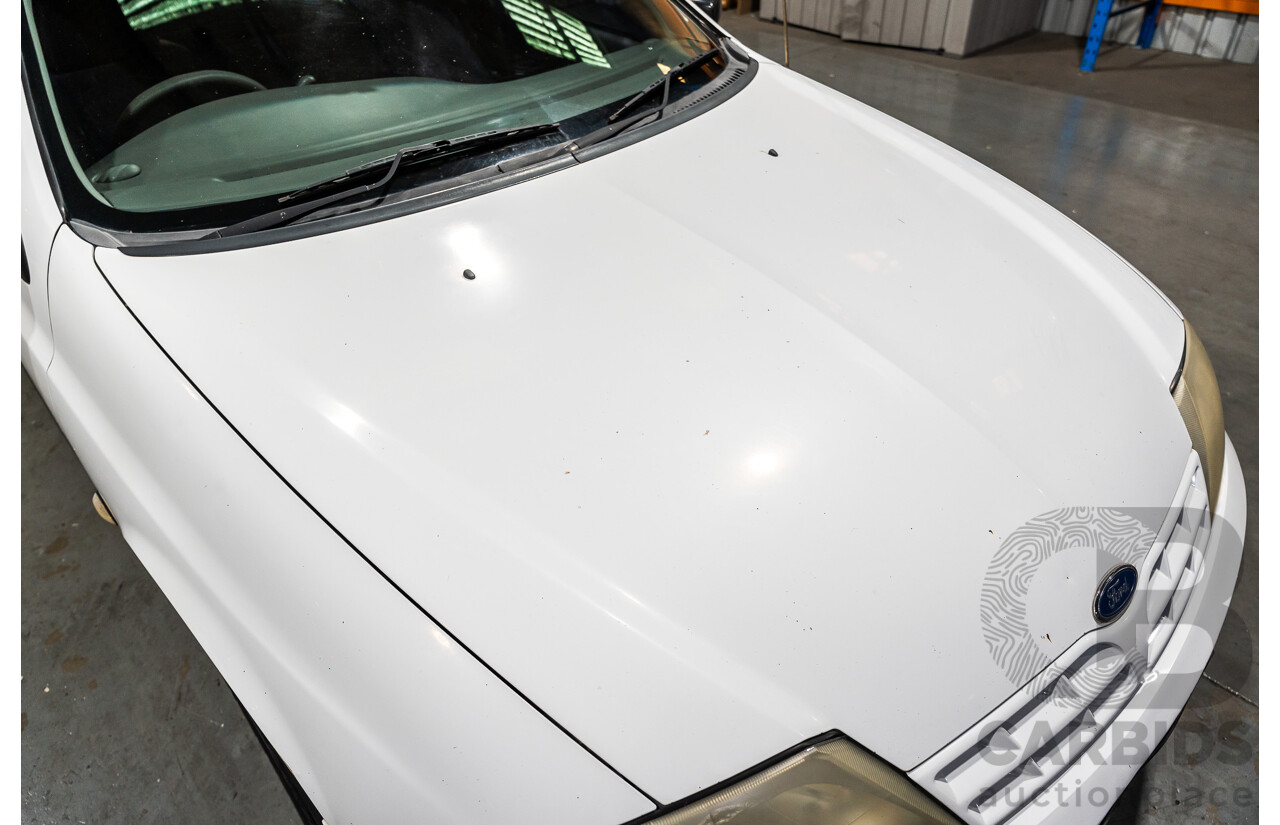 5/2002 Ford Falcon XL Tradesman AUII 2d C/Chas White 4.0L