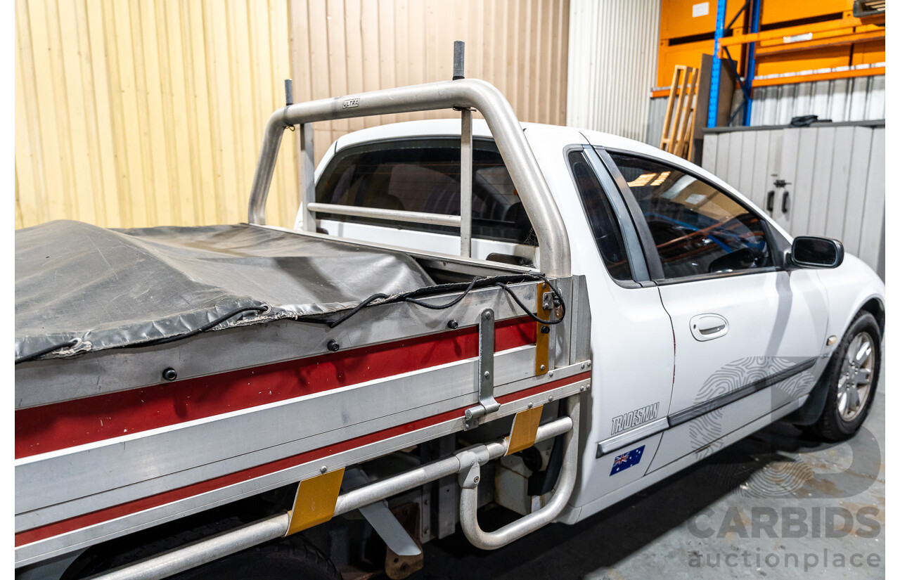 5/2002 Ford Falcon XL Tradesman AUII 2d C/Chas White 4.0L