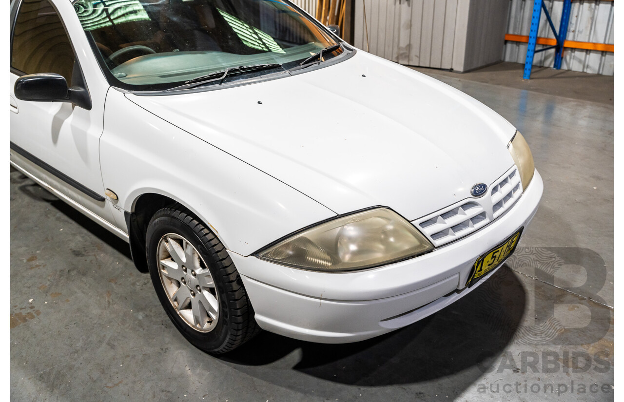 5/2002 Ford Falcon XL Tradesman AUII 2d C/Chas White 4.0L