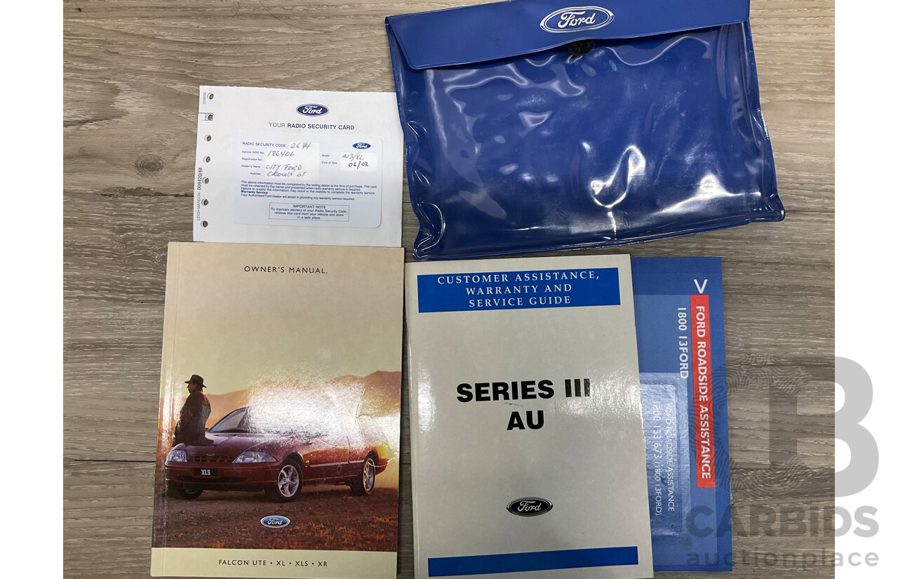 5/2002 Ford Falcon XL Tradesman AUII 2d C/Chas White 4.0L