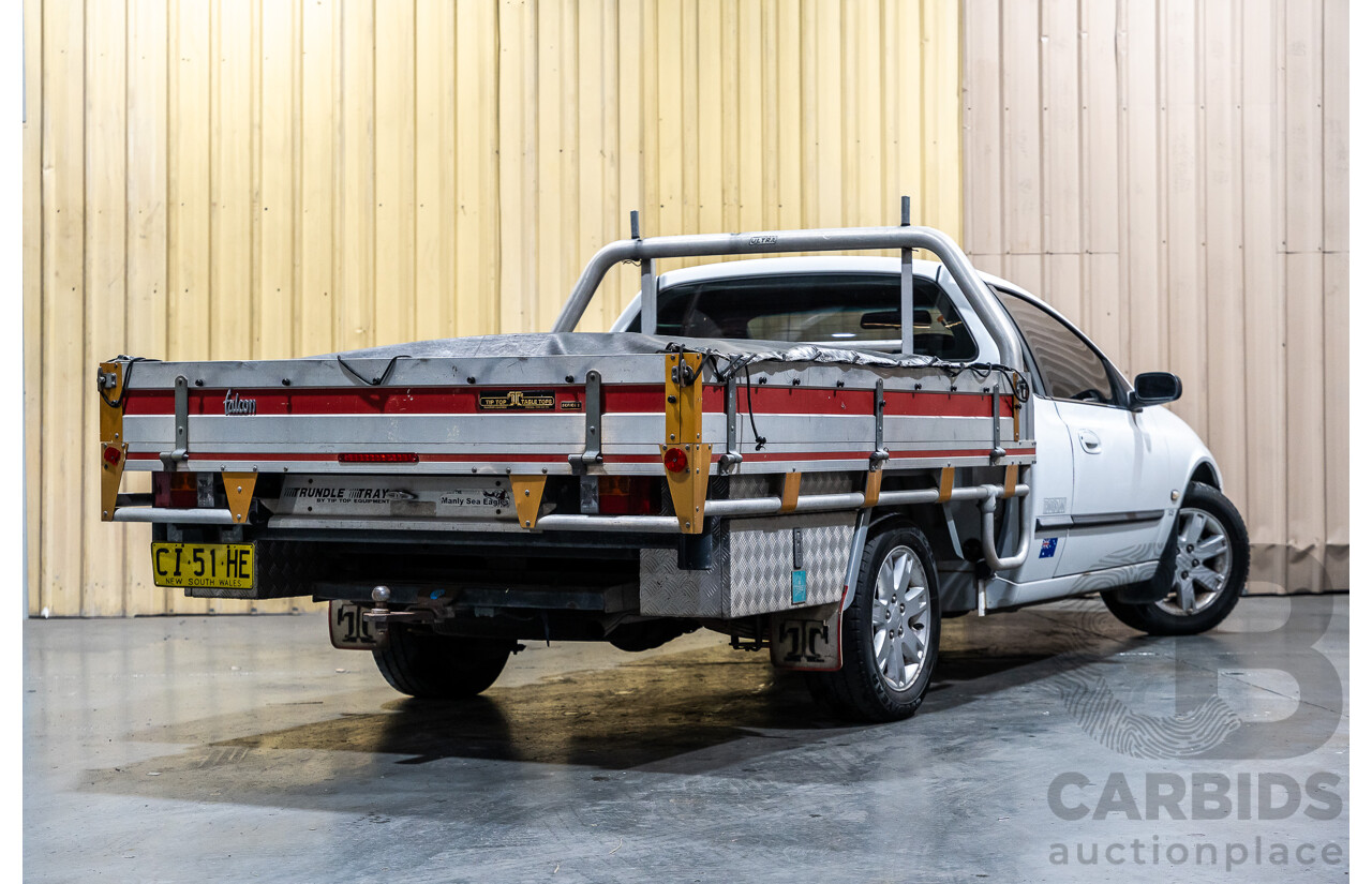 5/2002 Ford Falcon XL Tradesman AUII 2d C/Chas White 4.0L