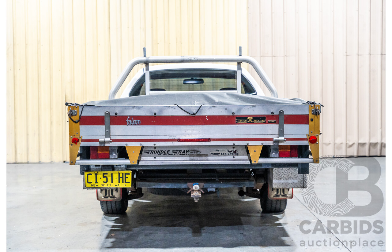 5/2002 Ford Falcon XL Tradesman AUII 2d C/Chas White 4.0L