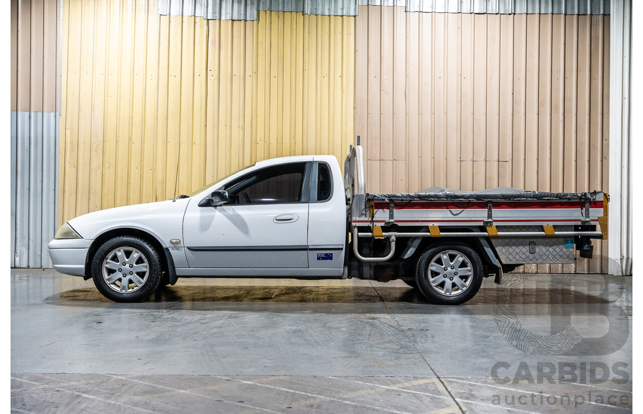 5/2002 Ford Falcon XL Tradesman AUII 2d C/Chas White 4.0L