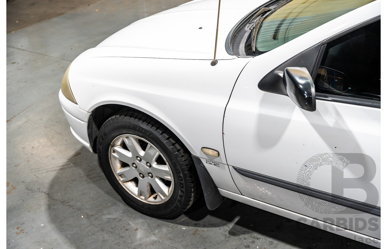5/2002 Ford Falcon XL Tradesman AUII 2d C/Chas White 4.0L