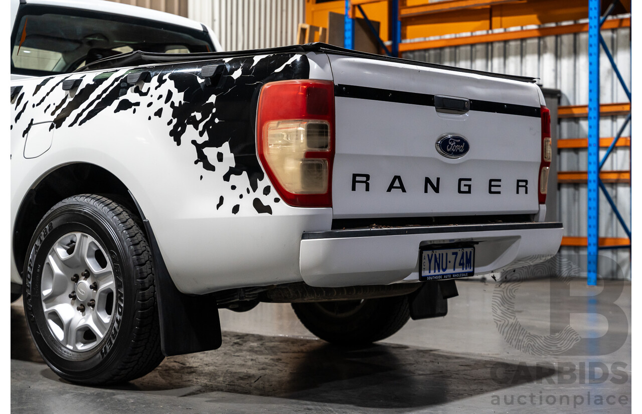 12/2013 Ford Ranger XL 2.2 Hi-Rider PX Super Cab Utility White Turbo Diesel 2.2L
