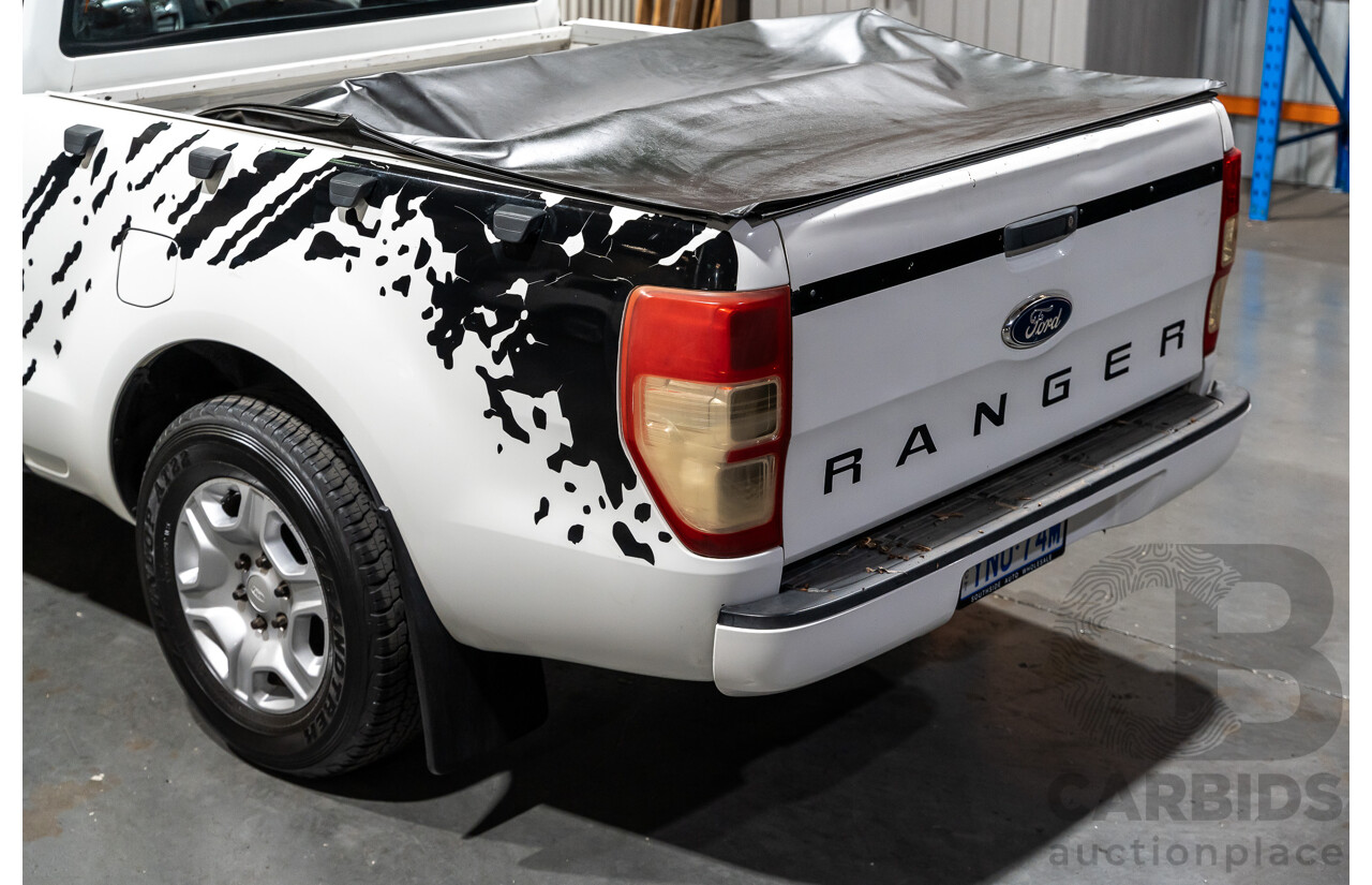 12/2013 Ford Ranger XL 2.2 Hi-Rider PX Super Cab Utility White Turbo Diesel 2.2L