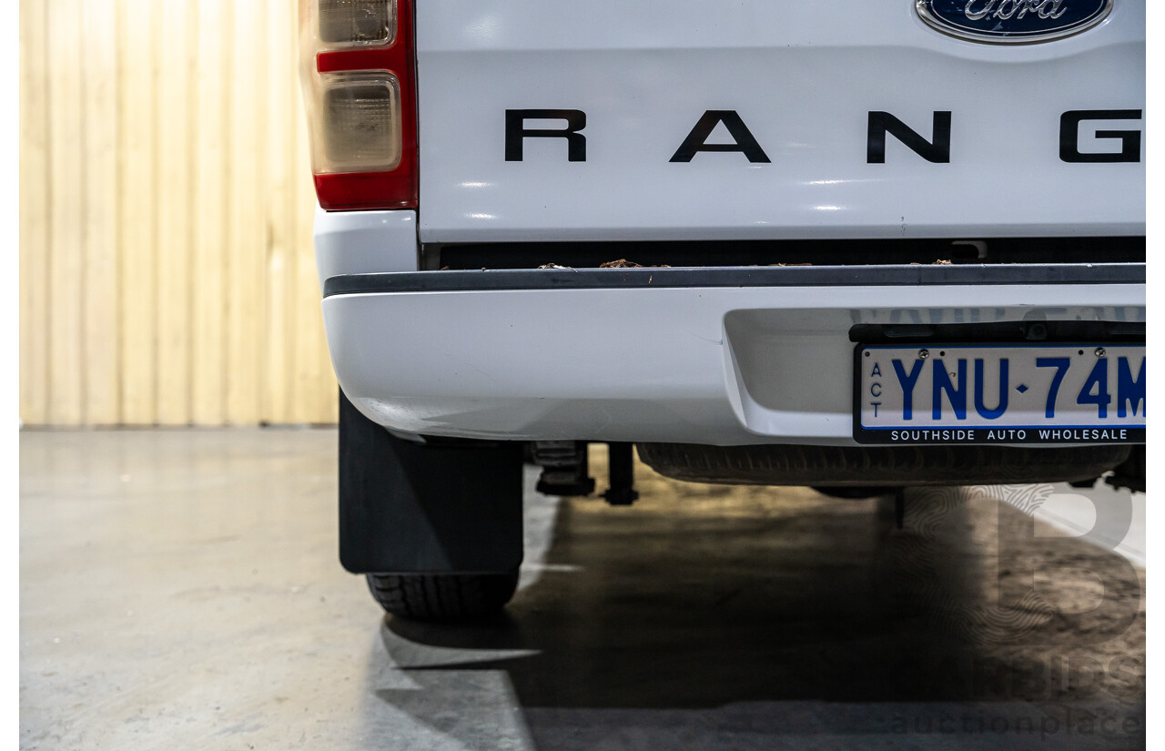 12/2013 Ford Ranger XL 2.2 Hi-Rider PX Super Cab Utility White Turbo Diesel 2.2L