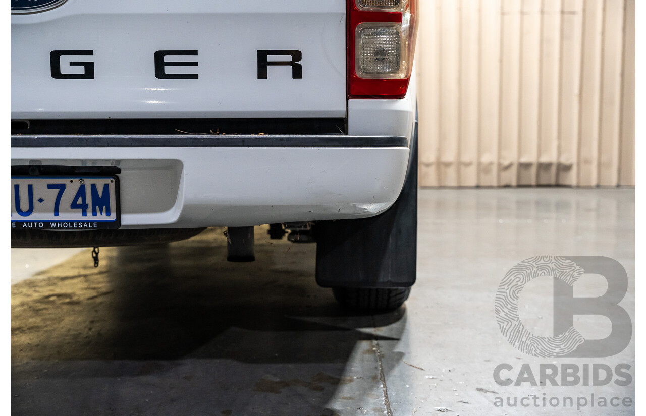 12/2013 Ford Ranger XL 2.2 Hi-Rider PX Super Cab Utility White Turbo Diesel 2.2L