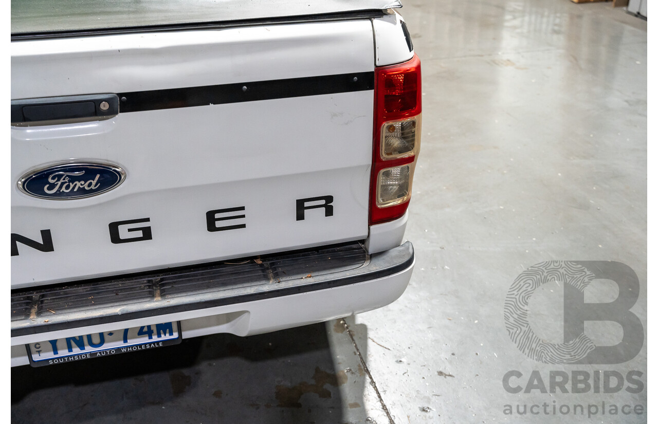 12/2013 Ford Ranger XL 2.2 Hi-Rider PX Super Cab Utility White Turbo Diesel 2.2L