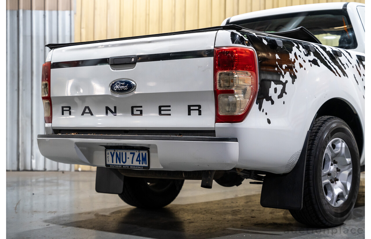 12/2013 Ford Ranger XL 2.2 Hi-Rider PX Super Cab Utility White Turbo Diesel 2.2L