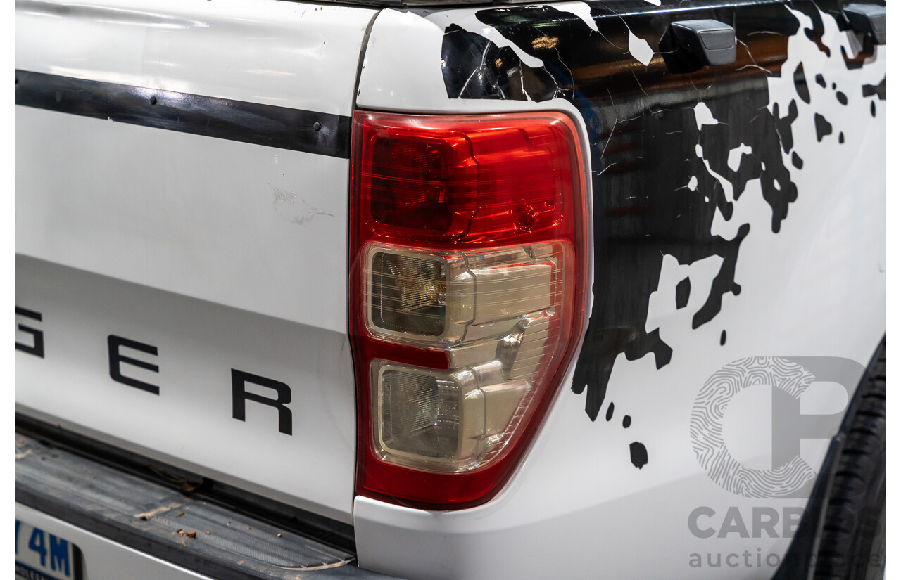 12/2013 Ford Ranger XL 2.2 Hi-Rider PX Super Cab Utility White Turbo Diesel 2.2L