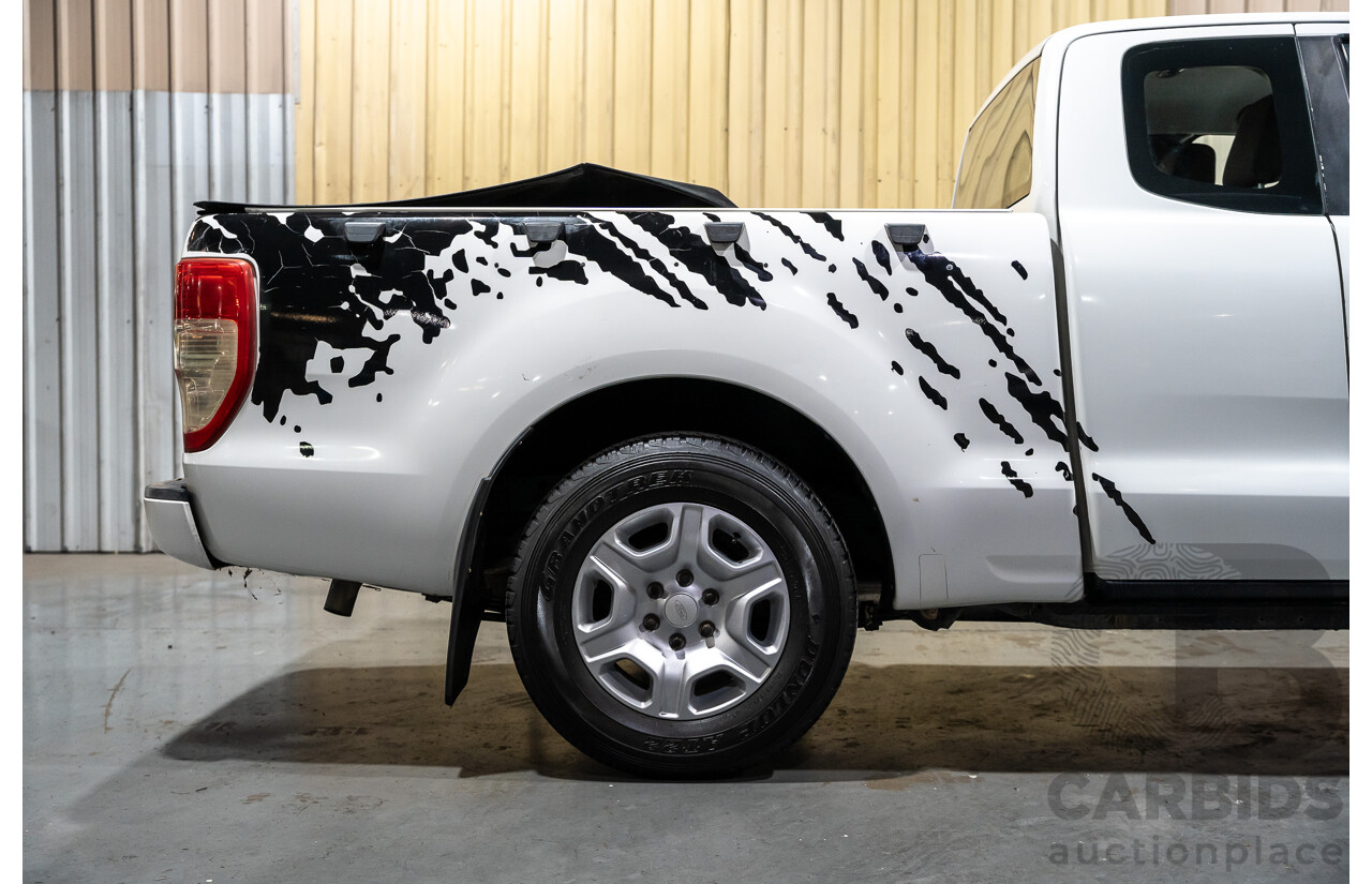 12/2013 Ford Ranger XL 2.2 Hi-Rider PX Super Cab Utility White Turbo Diesel 2.2L