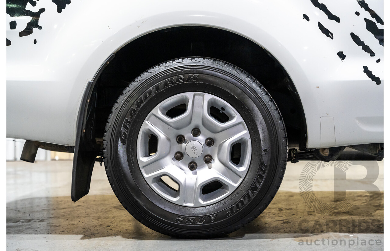 12/2013 Ford Ranger XL 2.2 Hi-Rider PX Super Cab Utility White Turbo Diesel 2.2L