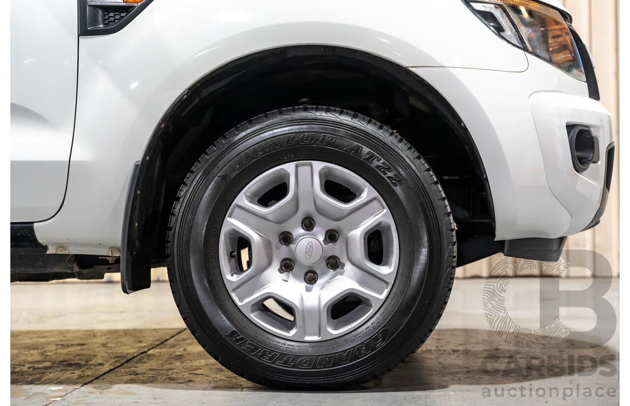 12/2013 Ford Ranger XL 2.2 Hi-Rider PX Super Cab Utility White Turbo Diesel 2.2L