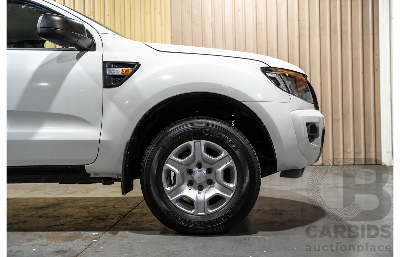 12/2013 Ford Ranger XL 2.2 Hi-Rider PX Super Cab Utility White Turbo Diesel 2.2L