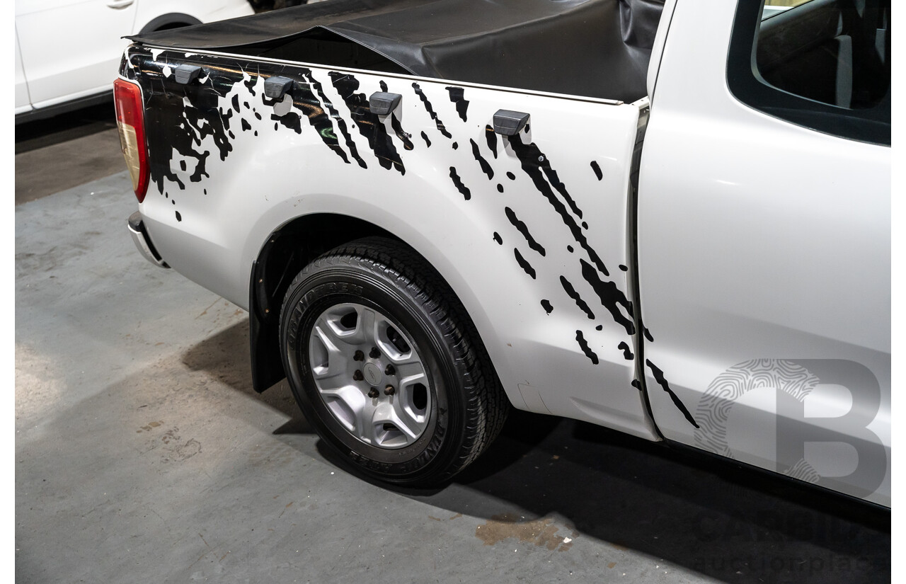 12/2013 Ford Ranger XL 2.2 Hi-Rider PX Super Cab Utility White Turbo Diesel 2.2L