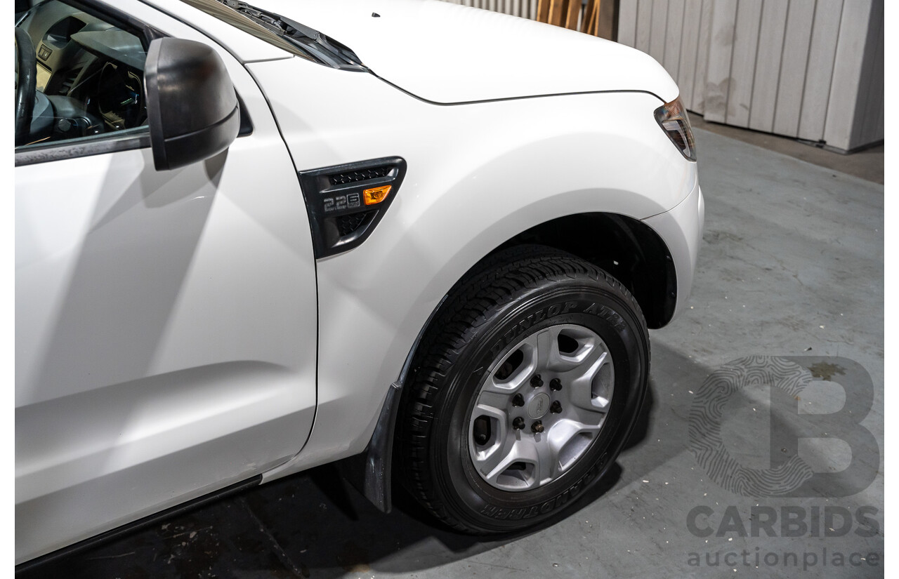 12/2013 Ford Ranger XL 2.2 Hi-Rider PX Super Cab Utility White Turbo Diesel 2.2L