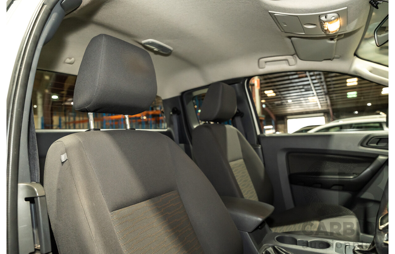 12/2013 Ford Ranger XL 2.2 Hi-Rider PX Super Cab Utility White Turbo Diesel 2.2L