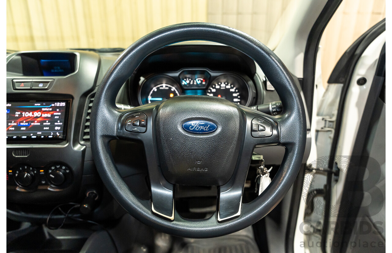 12/2013 Ford Ranger XL 2.2 Hi-Rider PX Super Cab Utility White Turbo Diesel 2.2L