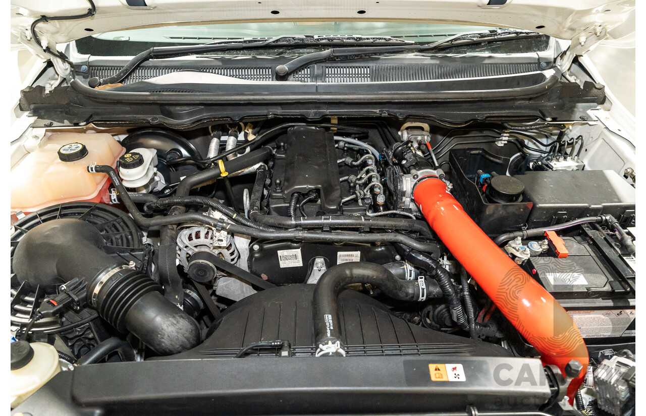 12/2013 Ford Ranger XL 2.2 Hi-Rider PX Super Cab Utility White Turbo Diesel 2.2L