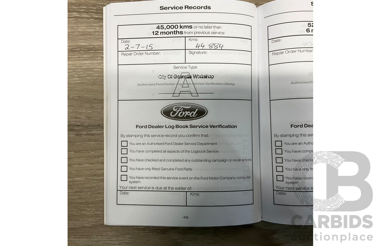 12/2013 Ford Ranger XL 2.2 Hi-Rider PX Super Cab Utility White Turbo Diesel 2.2L