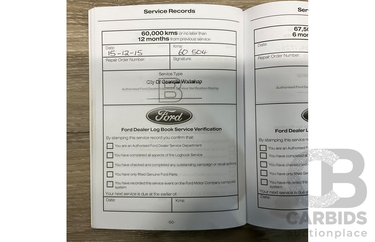 12/2013 Ford Ranger XL 2.2 Hi-Rider PX Super Cab Utility White Turbo Diesel 2.2L