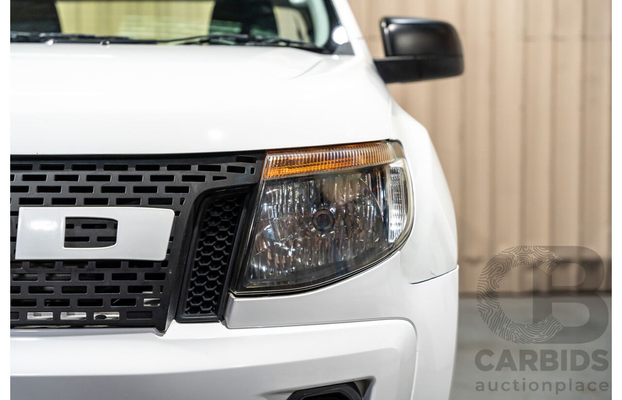 12/2013 Ford Ranger XL 2.2 Hi-Rider PX Super Cab Utility White Turbo Diesel 2.2L