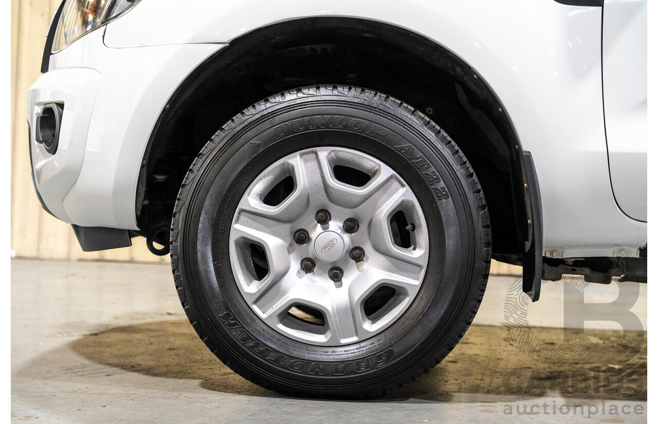 12/2013 Ford Ranger XL 2.2 Hi-Rider PX Super Cab Utility White Turbo Diesel 2.2L