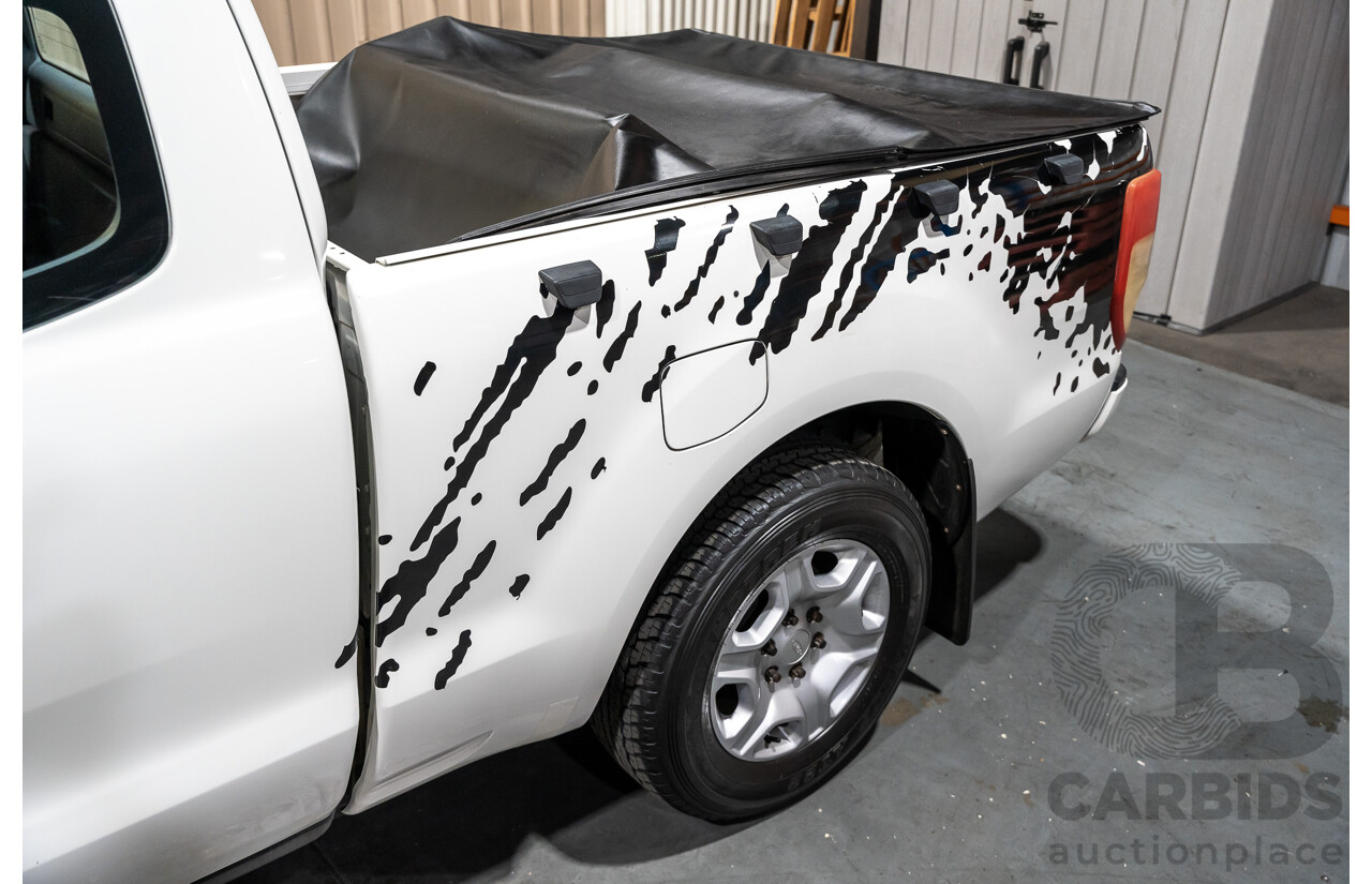 12/2013 Ford Ranger XL 2.2 Hi-Rider PX Super Cab Utility White Turbo Diesel 2.2L