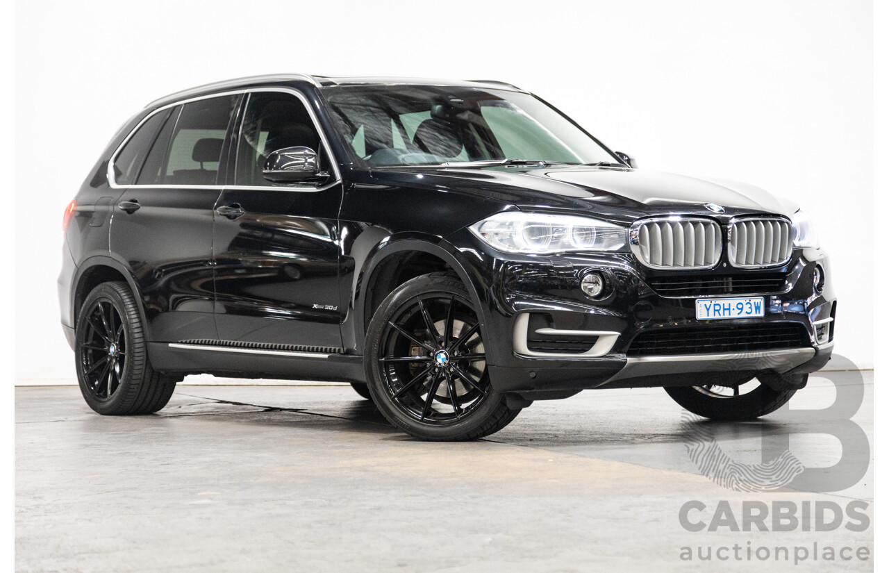 11/2013 BMW X5 xDrive30d (AWD) F15 4D Wagon Metallic Black Turbo Diesel 3.0L - 7 Seater
