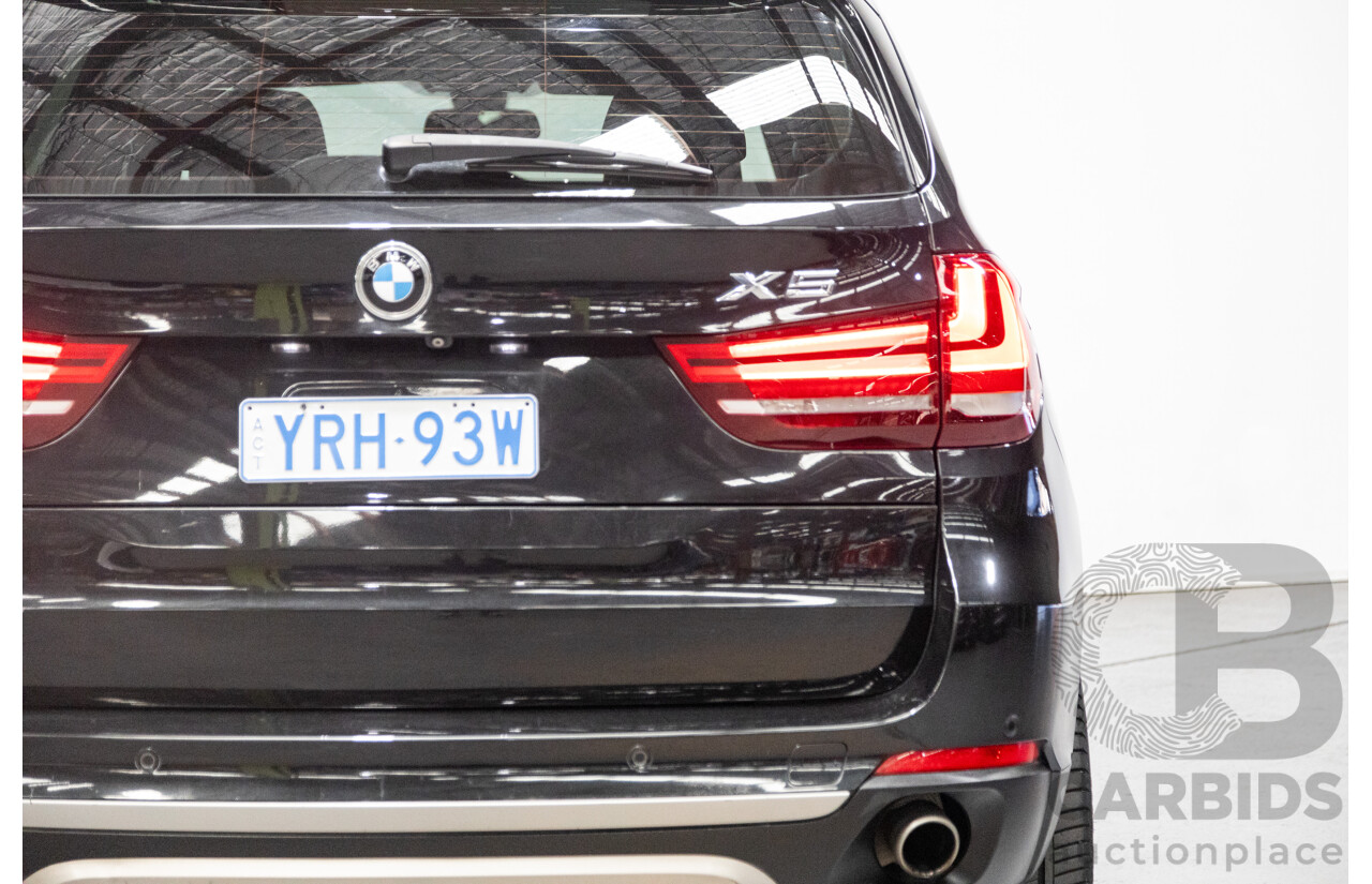 11/2013 BMW X5 xDrive30d (AWD) F15 4D Wagon Metallic Black Turbo Diesel 3.0L - 7 Seater